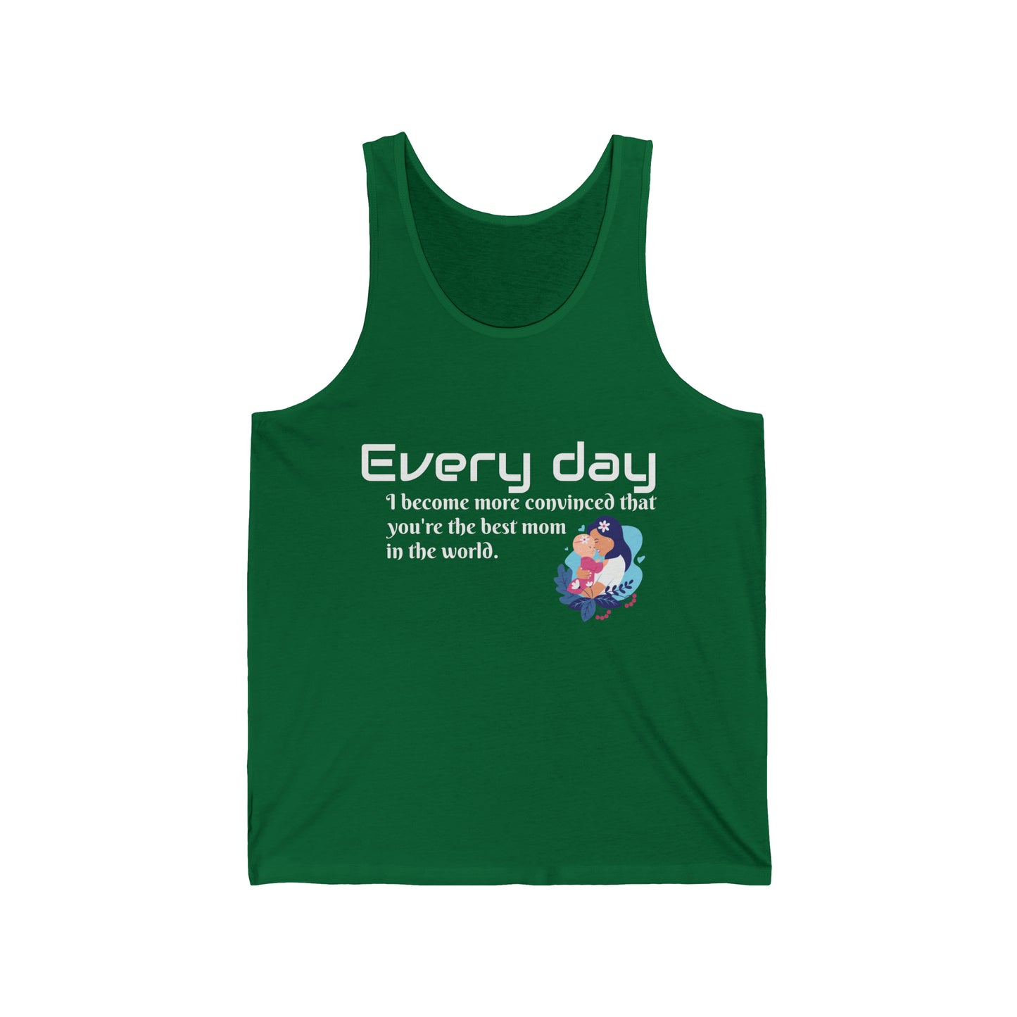 Mother's Day Quote Unisex Jersey Tank