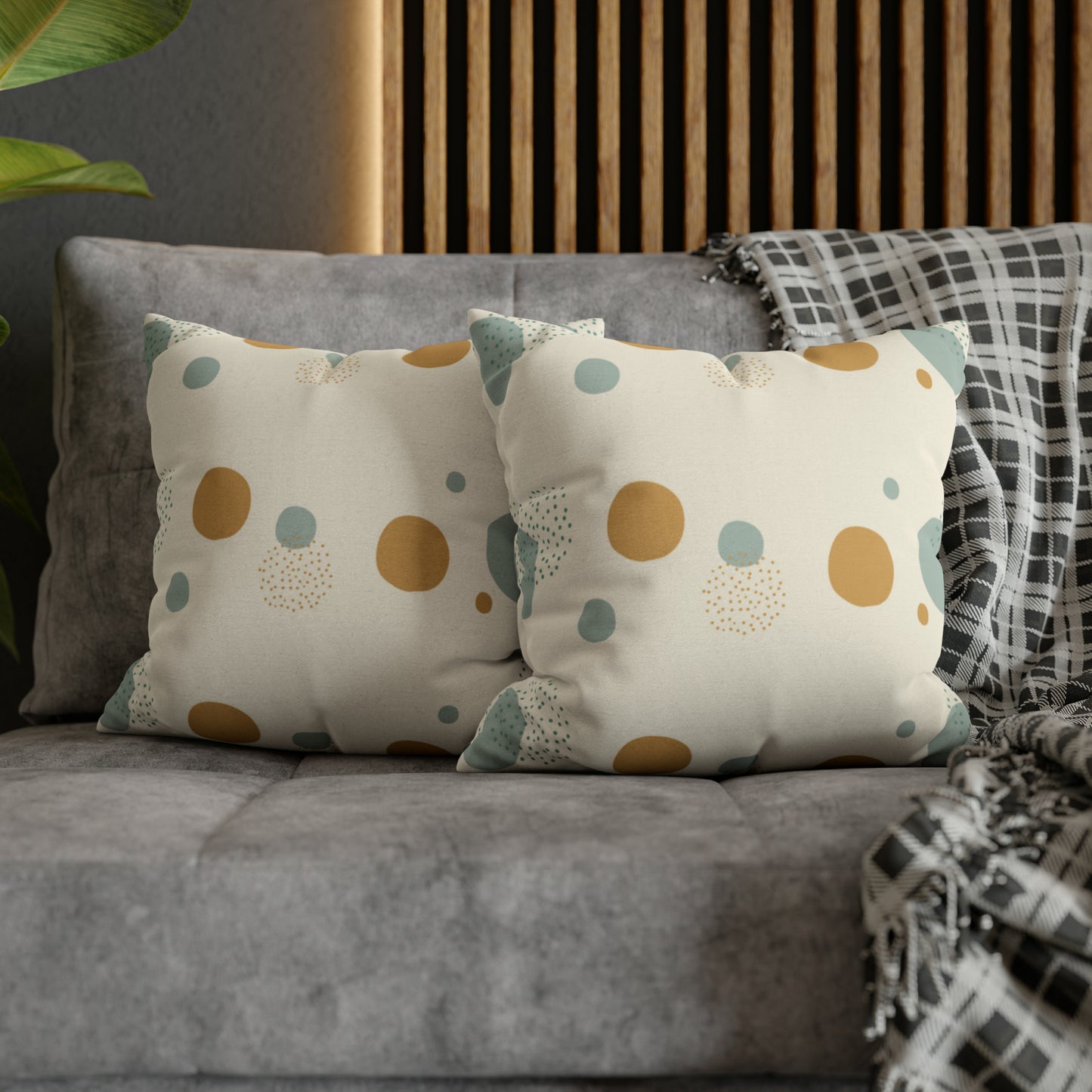 Spun Polyester Square Pillow Case