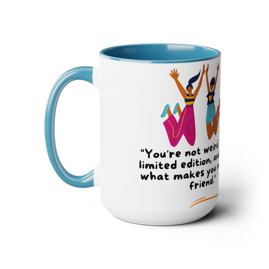 Two-Tone Coffee Mugs, 15oz