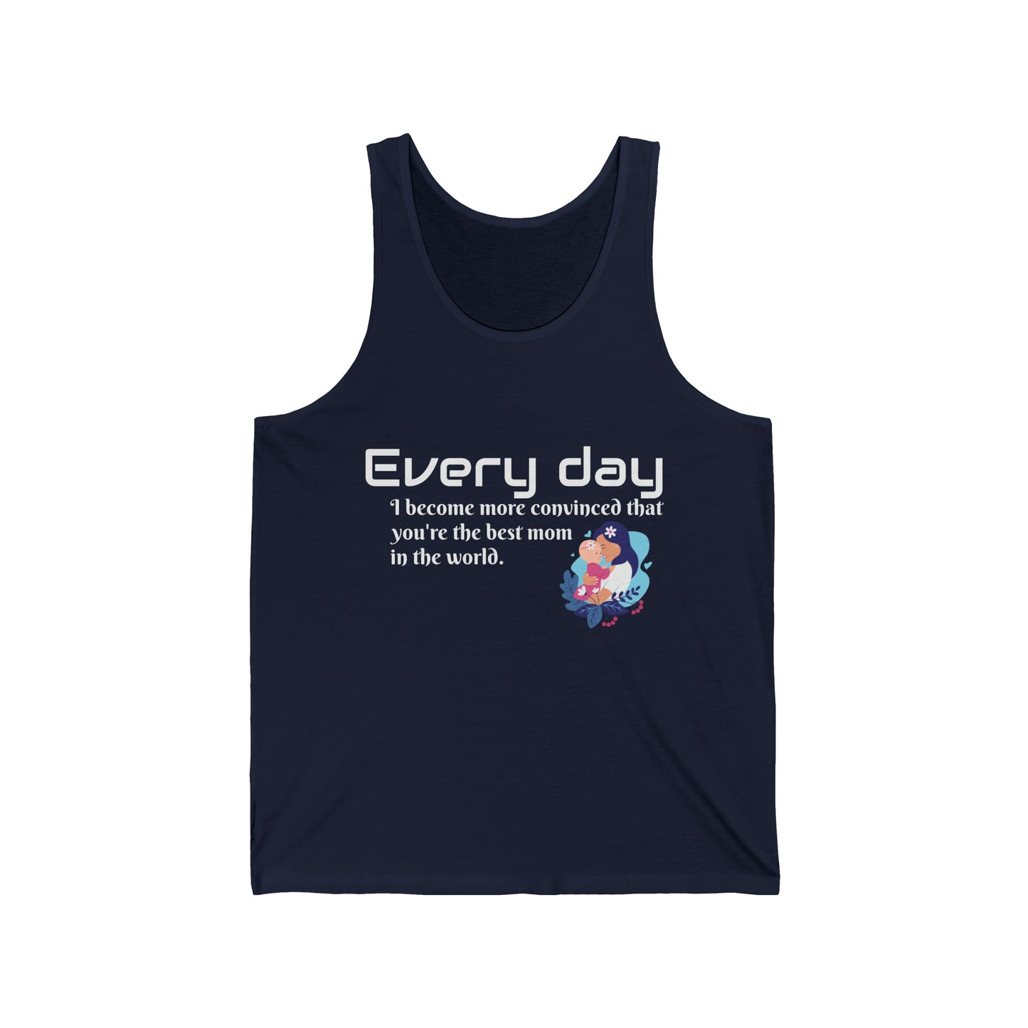 Mother's Day Quote Unisex Jersey Tank