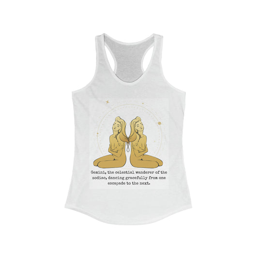 Gemini Sunsign Women's Ideal Racerback Tank