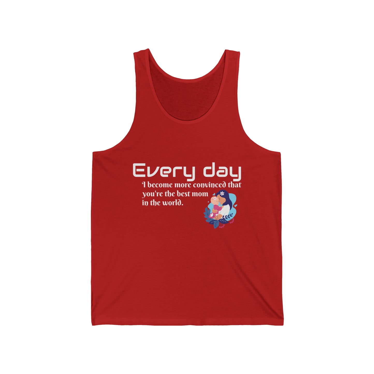 Mother's Day Quote Unisex Jersey Tank