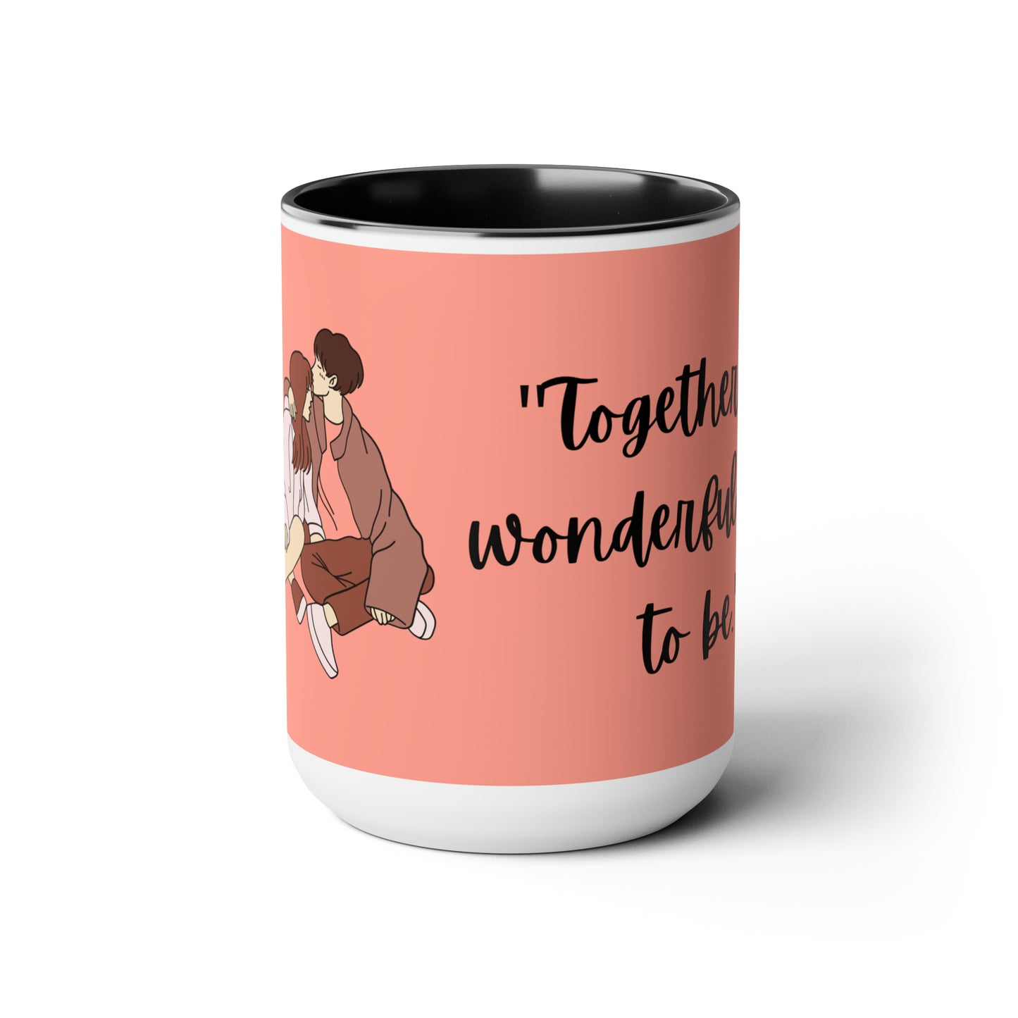 Two-Tone Coffee Mugs, 15oz