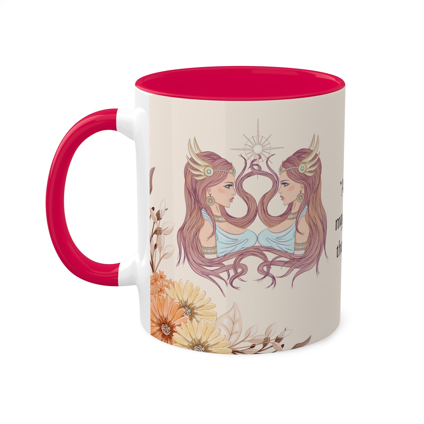 Gemini Sunsign, Colorful Mugs, 11oz