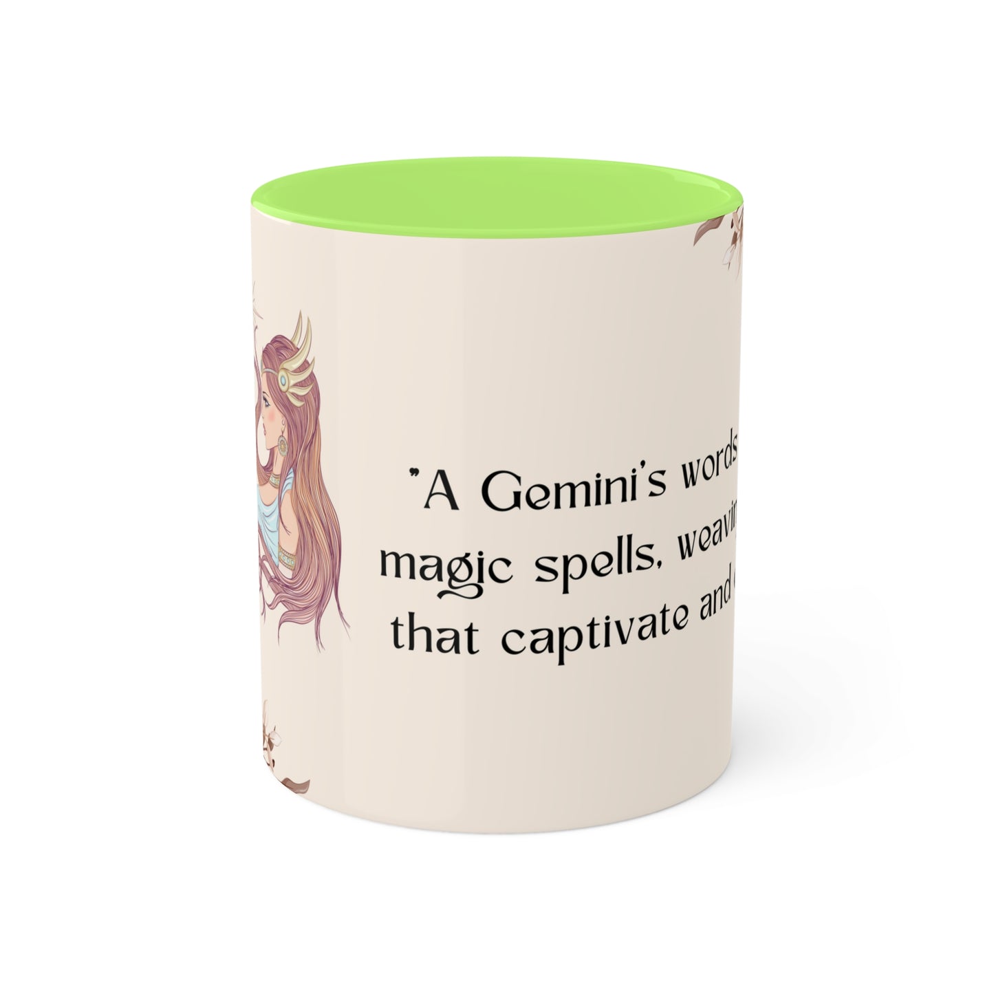 Gemini Sunsign, Colorful Mugs, 11oz