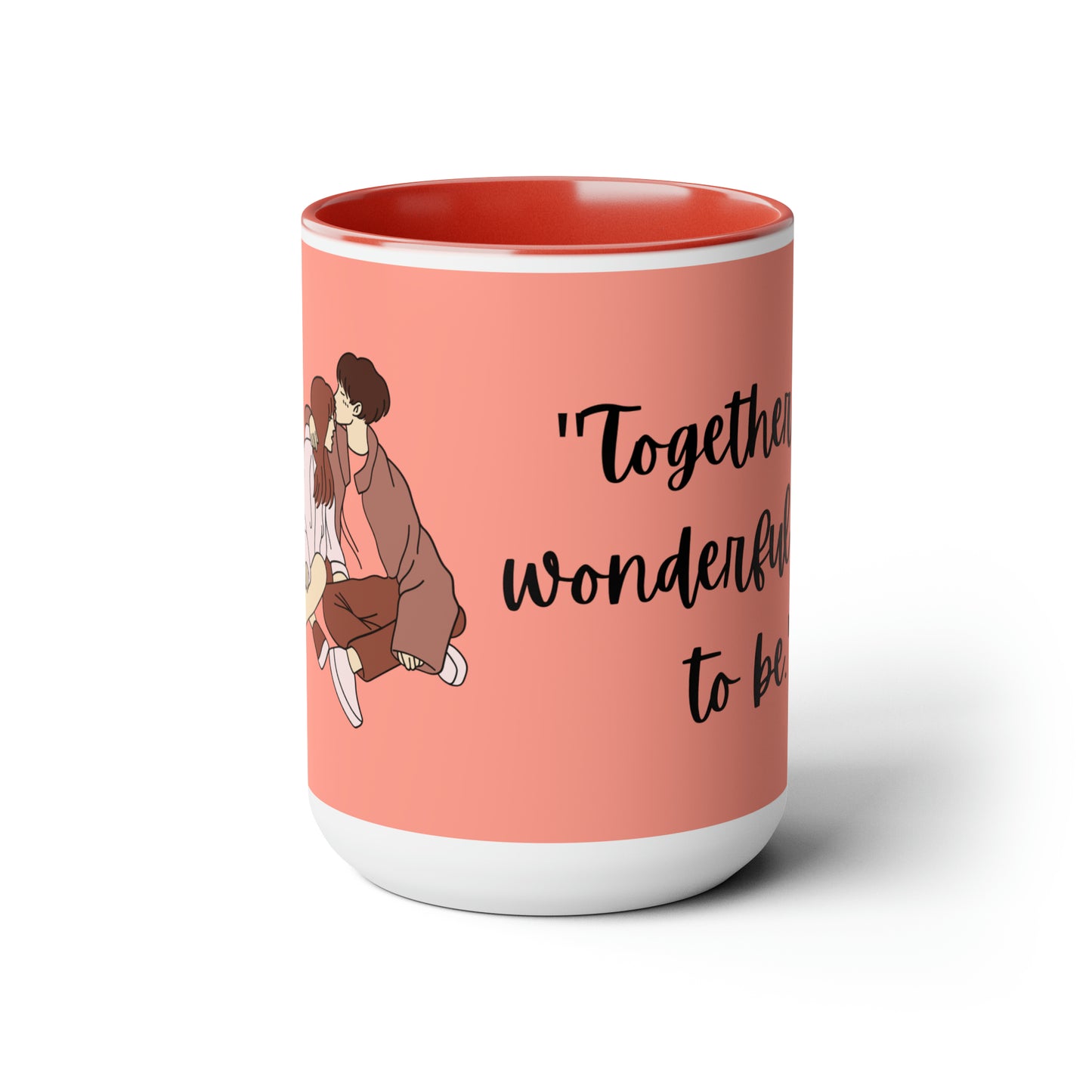 Two-Tone Coffee Mugs, 15oz